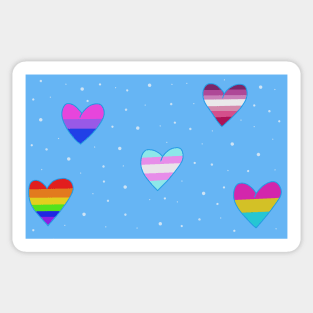 Pride hearts Sticker